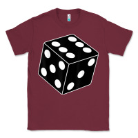 Burgundy black gaming dice halloween costume cool quirky funny Classic Tee - longCreatives