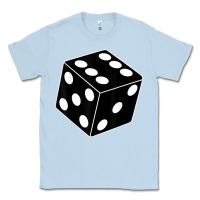 Dusty Blue black gaming dice halloween costume cool quirky funny Classic Tee - longCreatives