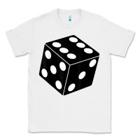 White black gaming dice halloween costume cool quirky funny Classic Tee - longCreatives