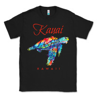 Black kauai hawaii watercolor sea turtle souvenir Classic Tee - longCreatives