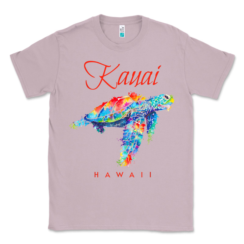 Kauai Hawaii Watercolor Sea Turtle Souvenir Classic Tee by longCreatives | Teevron
