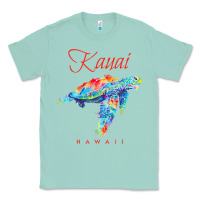 Seafoam kauai hawaii watercolor sea turtle souvenir Classic Tee - longCreatives