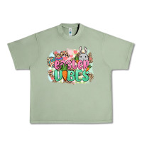Oil Green Easter vibes Easter Day Urban Heavy Tee - HowdyJamesFarm