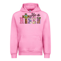 Fuchsia Pink easter he ıs risen Urban Hoodie - AdoDesignShop