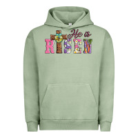 Pigment Oil Green easter he ıs risen Urban Hoodie - AdoDesignShop
