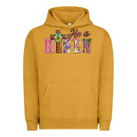 Pigment Peanut Butter easter he ıs risen Urban Hoodie - AdoDesignShop