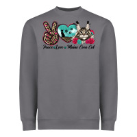 Storm peace love maine coon cat Heavyweight Sweatshirt - LillyAllenDesigns