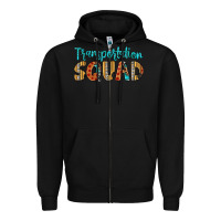 Black transportation squad Zipper Hoodie - Artiststas
