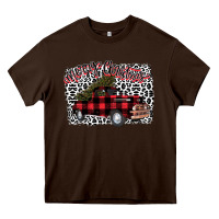 Chocolate Brown merryy christmas truck Heavy Core Tee - Bettercallsaul