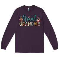 Plum great grandma Long Sleeve Tee - OliviaCreatesArt