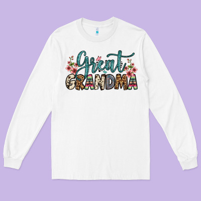 Great Grandma Long Sleeve Tee Designed By Oliviacreatesart