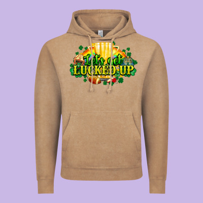 St. Patrick's Day American Football Vintage Hoodie Designed By Howdyjamesfarm