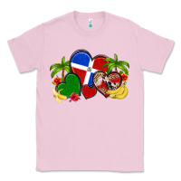 Bubblegum Pink dominican republic hearts Classic Tee - Artiststas