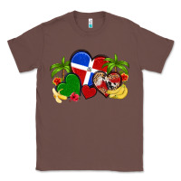 Chestnut dominican republic hearts Classic Tee - Artiststas