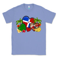Colony Blue dominican republic hearts Classic Tee - Artiststas