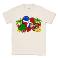 Natural dominican republic hearts Classic Tee - Artiststas