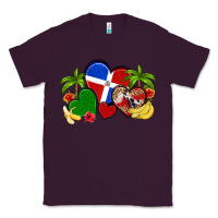 Plum dominican republic hearts Classic Tee - Artiststas