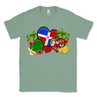 Sage dominican republic hearts Classic Tee - Artiststas