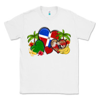 White dominican republic hearts Classic Tee - Artiststas
