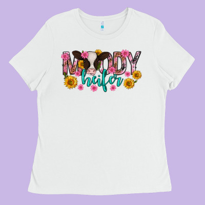 Moody Heifer Mother's Day Ladies Tee Designed By Texasbilliewilder