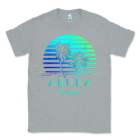 Heather Grey Vintage Aruba Beach Tropical Vibes Vacation Souvenir Gift Classic Tee - longCreatives