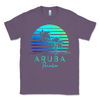 Lavender Vintage Aruba Beach Tropical Vibes Vacation Souvenir Gift Classic Tee - longCreatives