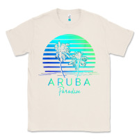 Natural Vintage Aruba Beach Tropical Vibes Vacation Souvenir Gift Classic Tee - longCreatives