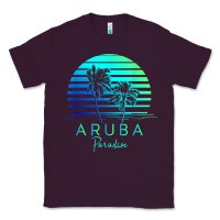 Plum Vintage Aruba Beach Tropical Vibes Vacation Souvenir Gift Classic Tee - longCreatives