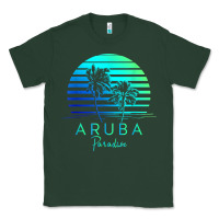 Sports Green Vintage Aruba Beach Tropical Vibes Vacation Souvenir Gift Classic Tee - longCreatives