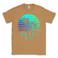 Toasted Coconut Vintage Aruba Beach Tropical Vibes Vacation Souvenir Gift Classic Tee - longCreatives