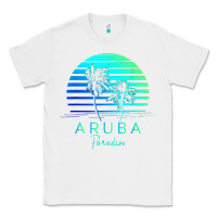 White Vintage Aruba Beach Tropical Vibes Vacation Souvenir Gift Classic Tee - longCreatives