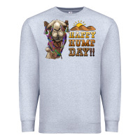 Heather Grey happy hump day camel Premium Sweatshirt - BarkalooDesign