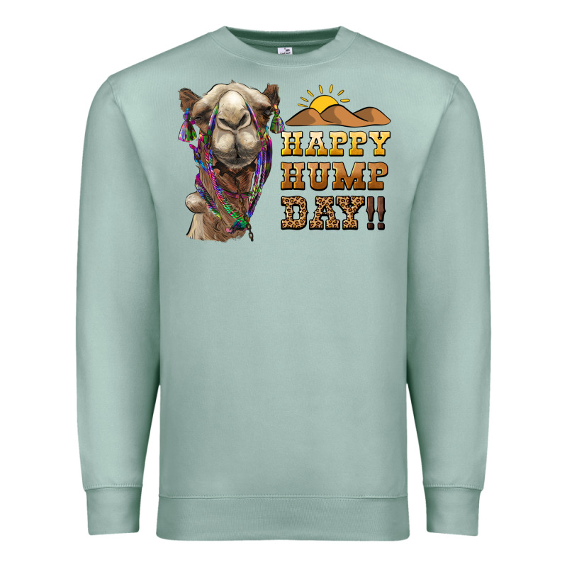 Happy Hump Day Camel Premium Sweatshirt by BarkalooDesign | Teevron