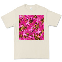 Bone breast cancer with ribbon and butterfly seamless p Premium Tee - texasbilliewilder