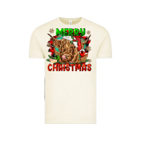 Vintage Arctic merry christmas cow Vintage Tee - CowGirlArtShop