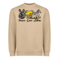 Mushroom peace love zebra Heavyweight Sweatshirt - LillyAllenDesigns