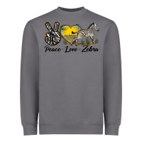 Storm peace love zebra Heavyweight Sweatshirt - LillyAllenDesigns