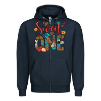 Navy sweet one strawberry Zipper Hoodie - Artiststas