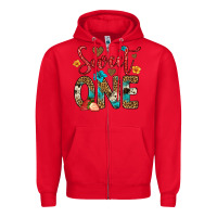Red sweet one strawberry Zipper Hoodie - Artiststas