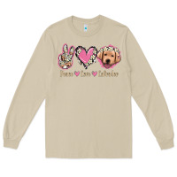 Mushroom Peace Love Labrador Long Sleeve Tee - Jasminsmagicworld