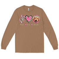 Toasted Coconut Peace Love Labrador Long Sleeve Tee - Jasminsmagicworld