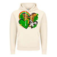 Vintage Artic St. Patrick's Day hearts with leopard Vintage Hoodie - HowdyJamesFarm