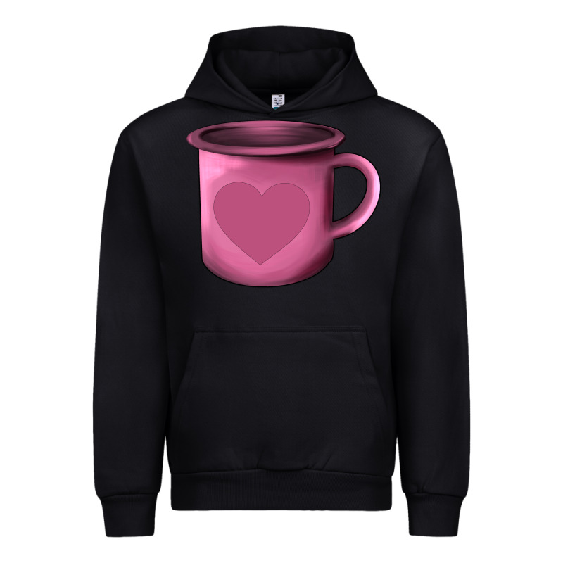 Valentine's Day Heart Mug Urban Hoodie by AdoDesignShop | Teevron