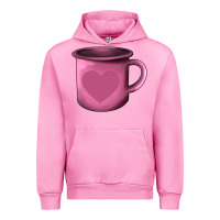 Fuchsia Pink Valentine's Day heart mug Urban Hoodie - AdoDesignShop