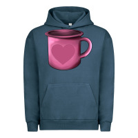 Pigment Midnight Navy Valentine's Day heart mug Urban Hoodie - AdoDesignShop