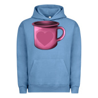 Pigment Pebble Blue Valentine's Day heart mug Urban Hoodie - AdoDesignShop