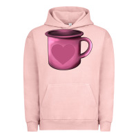 Pigment Salmon Valentine's Day heart mug Urban Hoodie - AdoDesignShop