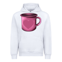 White Valentine's Day heart mug Urban Hoodie - AdoDesignShop