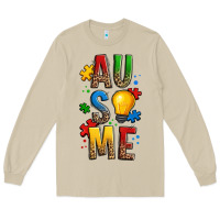 Mushroom ausome autism Long Sleeve Tee - OliviaCreatesArt