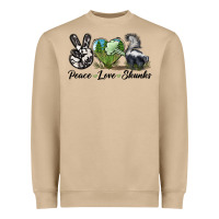 Mushroom Peace Love Skunks Heavyweight Sweatshirt - LillyAllenDesigns